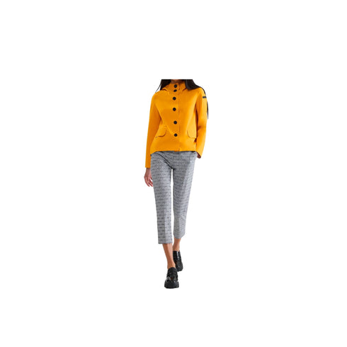 Giacca Caban Donna in licra con cappuccio Nero arancio RRD- Francavilla Moda